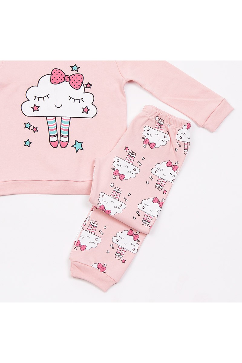 Children's Pajama Pajama check girl TRAX 48792 ROSE