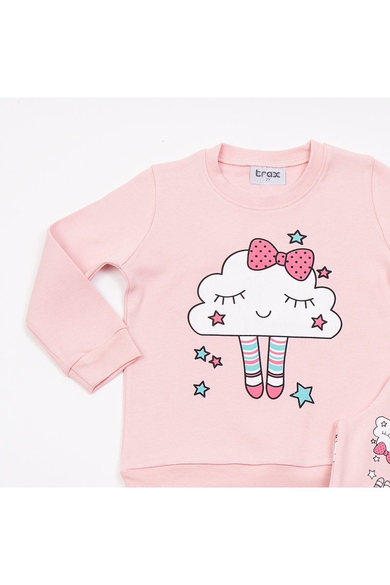 Children's Pajama Pajama check girl TRAX 48792 ROSE