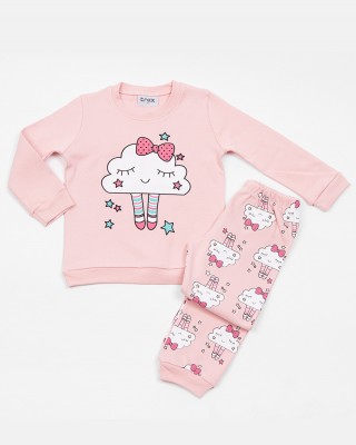 Children's Pajama Pajama check girl TRAX 48792 ROSE