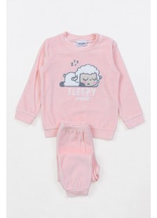 Children's Pajama velvet girl TRAX 48796 PJs 48796 ROZ Children's Pajama velvet girl TRAX 48796 PJs 48796 ROZ