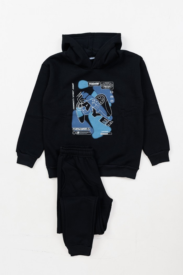 TRAX 48807 SATZ JUGEND-TRIATHLON-OVERALL SCHWARZ