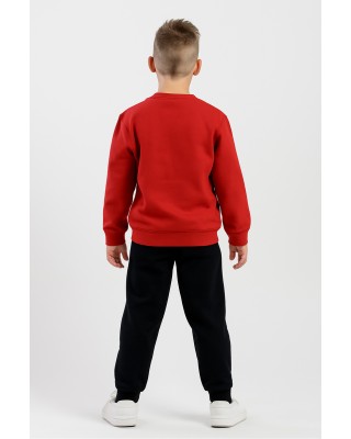 TRAX 48829 SET OF TEENAGE TRICOLOUR OVERALLS RED