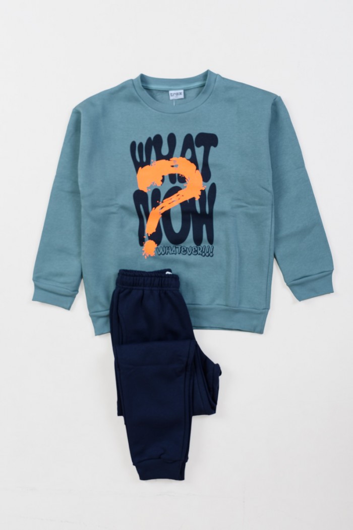 TRICLONE JUGENDLICH TRAININGSANZUG SET TRAX 48831 META