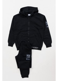TRAININGSANZUG-SET MIT JACKE TRAX 48854 SCHWARZ