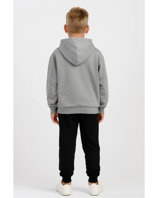 Sweatshirt with hood TRAX 48864 GREY