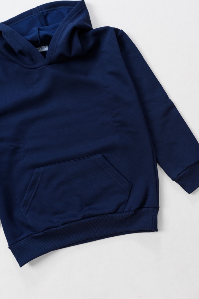 Sweatshirt with hood TRAX 48864 BLUE DROPS