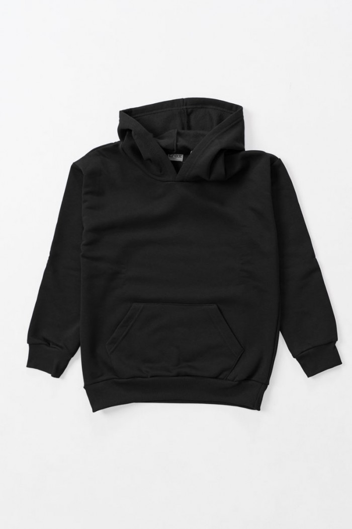 Sweatshirt with hood TRAX 48864 BLACK