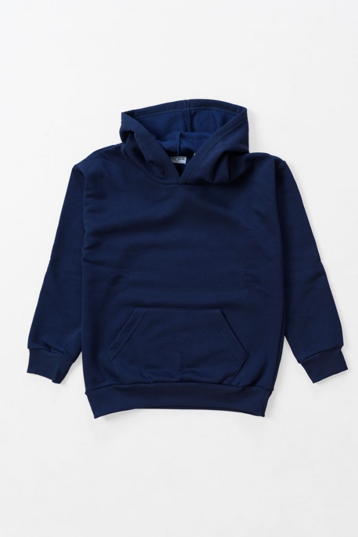 Sweatshirt with hood TRAX 48864 BLUE DROPS