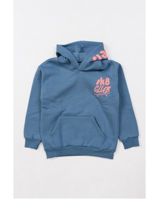 Sweatshirt with hood TRAX 48865 BLUE RAF