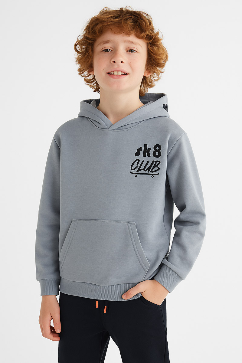 Sweatshirt mit Kapuze TRAX 48865 GREY