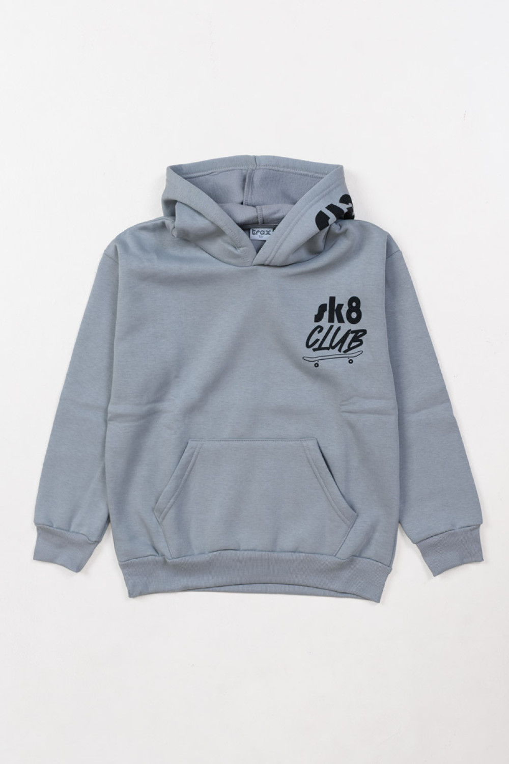 Sweatshirt with hood TRAX 48865 GREY