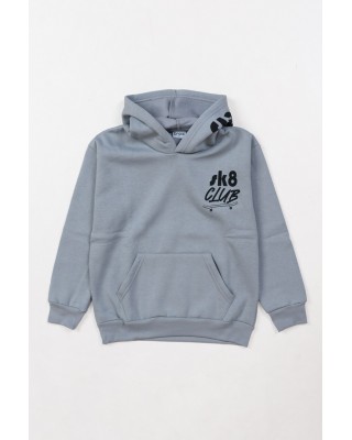 Sweatshirt with hood TRAX 48865 GREY