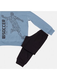 Teenager Schlafanzug Junge TRAX 48890 SOCCER INDIGO