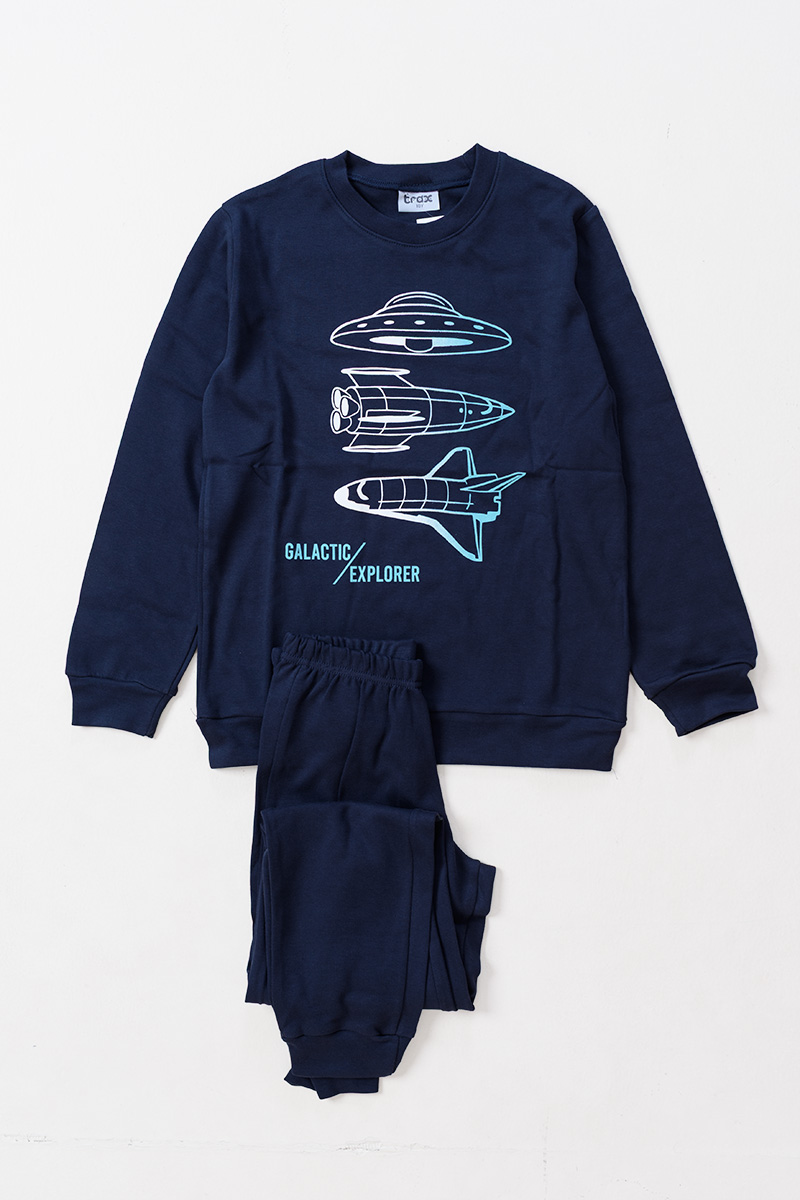 Teenage Pyjama Boy TRAX 48892 Blau Dunkelblau