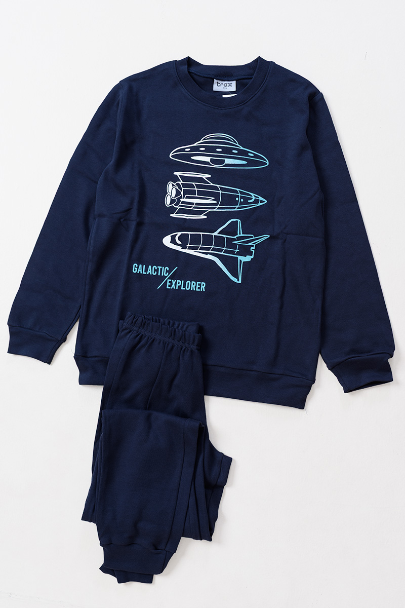 Teenage Pyjama Boy TRAX 48892 Blau Dunkelblau Teenage Pyjama Boy TRAX 48892 Blau Dunkelblau