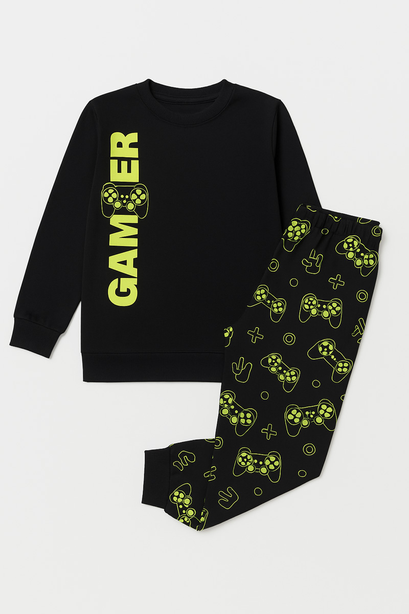 Teenage Pyjama Boy TRAX 48893 Play Station Schwarz