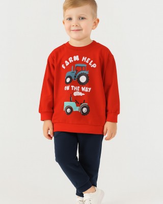 Autumn Overalls TRAX boy's set 48904 RED