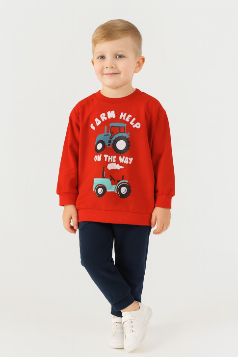 Autumn Overalls TRAX boy's set 48904 RED