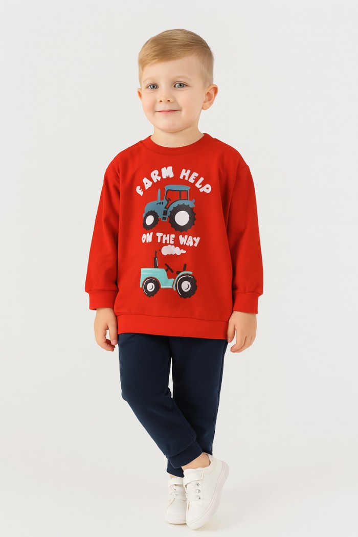 Autumn Overalls TRAX boy's set 48904 RED