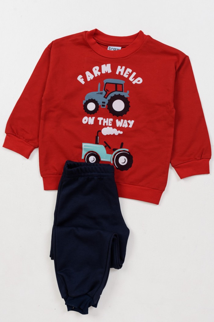 Herbst-Overall TRAX Jungen-Set 48904 RED
