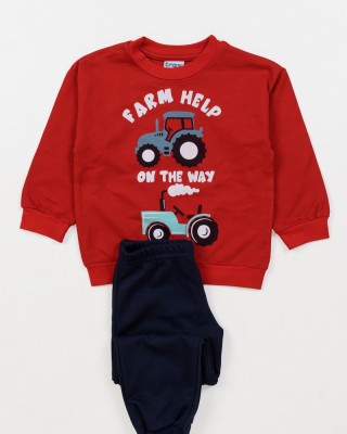 Autumn Overalls TRAX boy's set 48904 RED