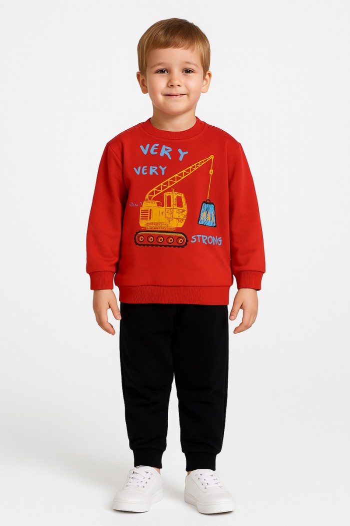 Children's Overalls set TRAX boy 48908 RED