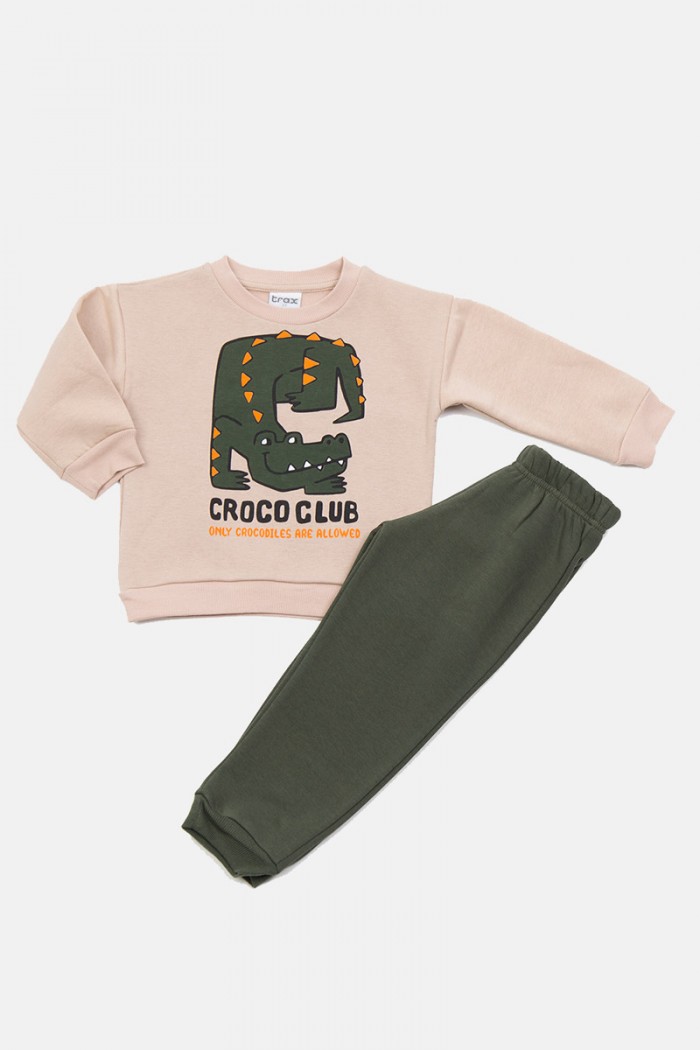 KINDERKLEIDUNG FÜR JUNGEN SET TRAX 48910 BISCUIT