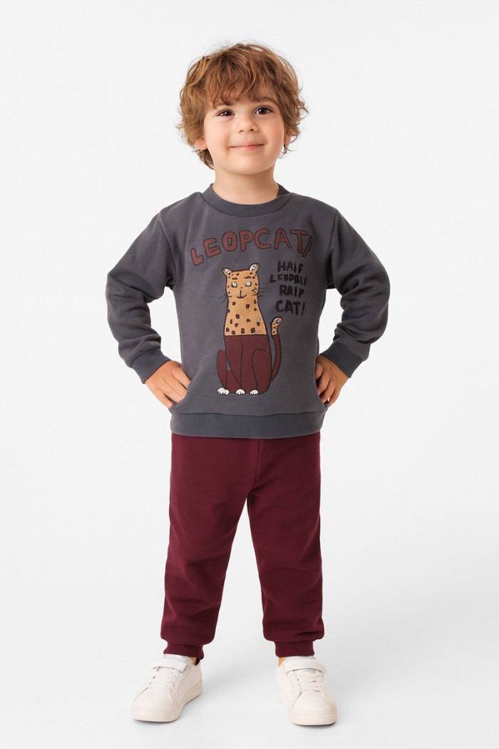 CHILDREN'S OVERALLS FOR BOYS SET TRAX 48913 ANTHRACITE