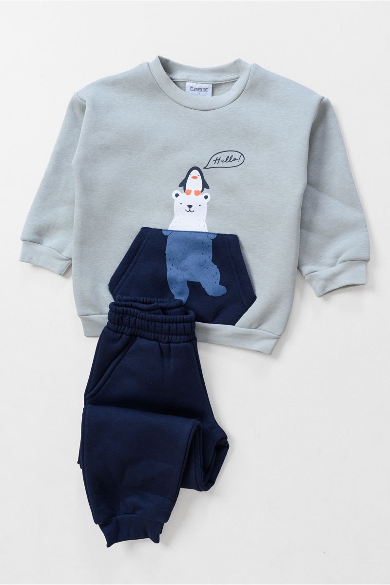 KINDERKLEIDUNG FÜR JUNGEN SET TRAX 48925 GRAU