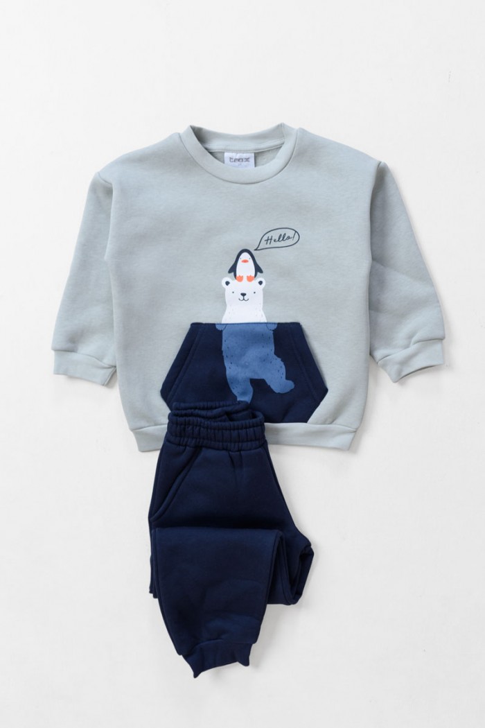 CHILDREN'S CLOTHES FOR BOYS SET TRAX 48925 GREY