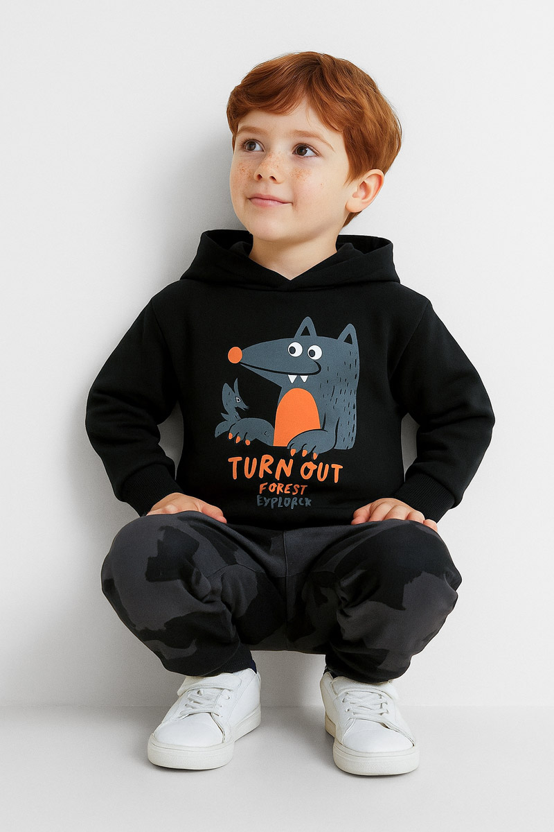 KINDERKLEIDUNG FÜR JUNGEN SET TRAX 48935 SCHWARZ