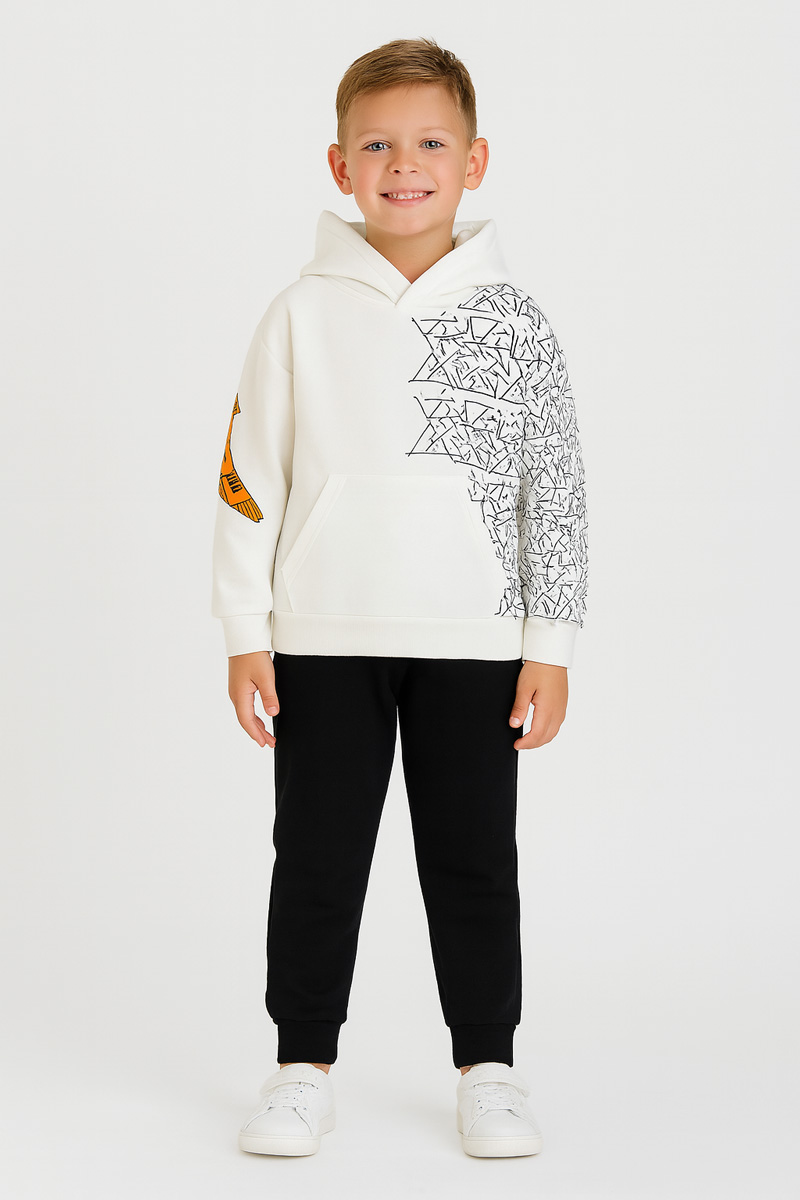 KINDERKLEIDUNG FÜR JUNGEN SET TRAX 48938 ECRU