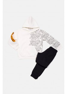 KINDERKLEIDUNG FÜR JUNGEN SET TRAX 48938 ECRU
