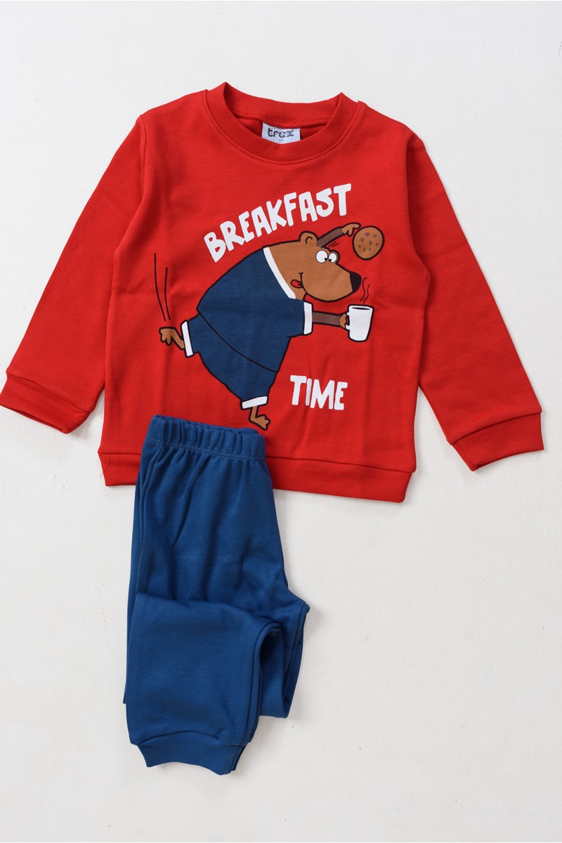 Kinder Schlafanzug Junge TRAX 48990 ROT