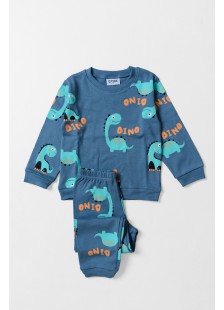 Children's Pajama Boy TRAX DINO 48994 Blue RAF Children's Pajama Boy TRAX DINO 48994 Blue RAF