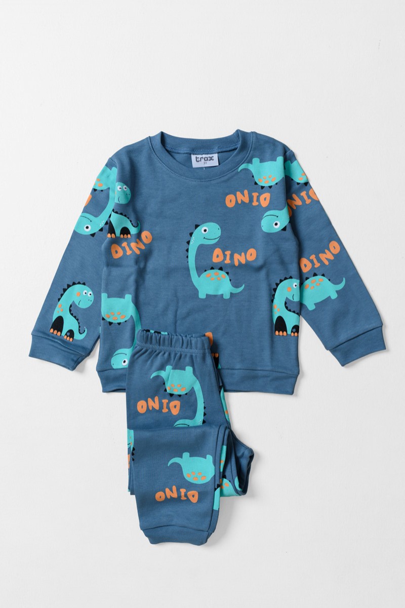 Children's Pajama Boy TRAX DINO 48994 Blue RAF Children's Pajama Boy TRAX DINO 48994 Blue RAF