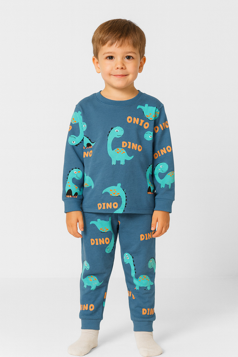 Children's Pajama Boy TRAX DINO 48994 Blue RAF Children's Pajama Boy TRAX DINO 48994 Blue RAF