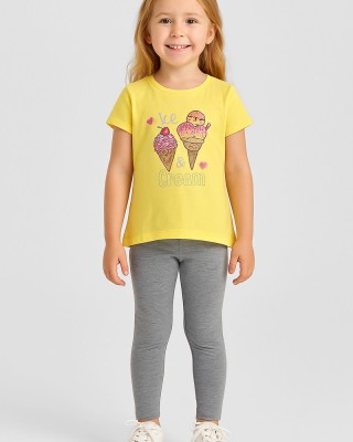 Sommer-Set Mädchen TRAX CREAM Gelb 39216