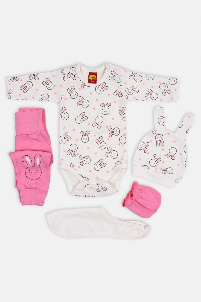 TRAX Rabbit 5 Piece Baby Lingerie Pack