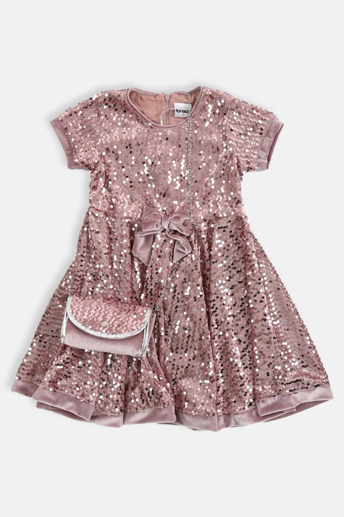 Children's dress with sequins TRAX 38700