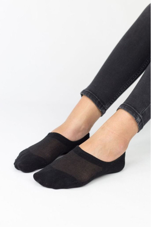 Damen Ballerina-Socken TRENDY Beige und Schwarz