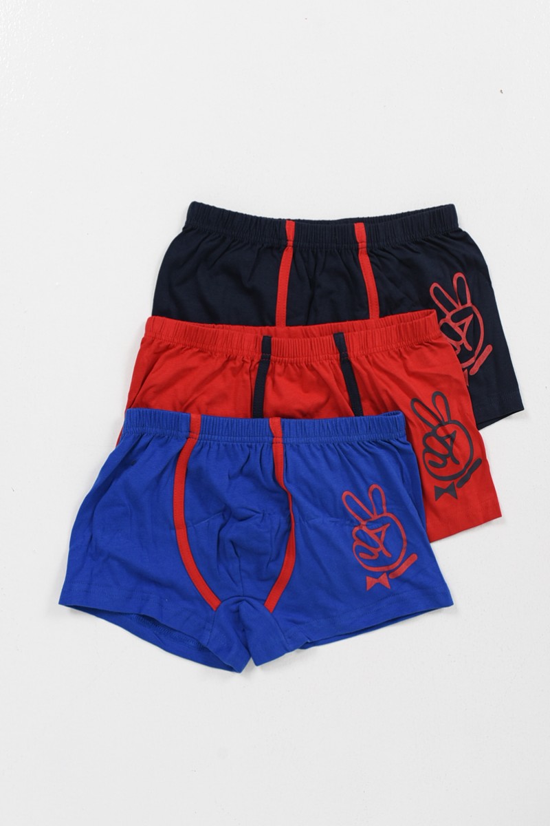 Kinderunterwäsche Boxershorts für Jungen TRENDY 3er Pack Y101