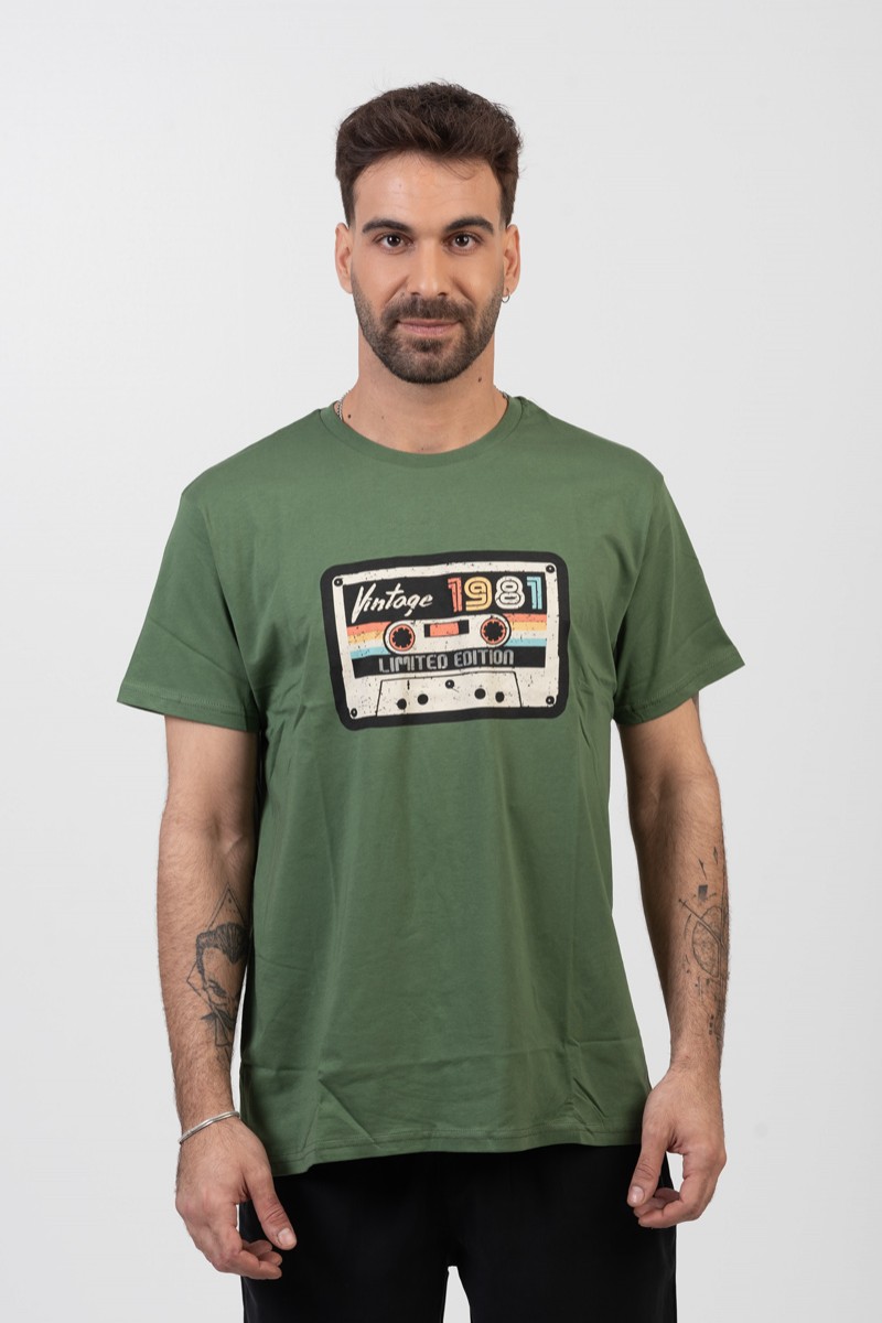 Herren-T-Shirt TRAX Vintage 45505 HAKI
