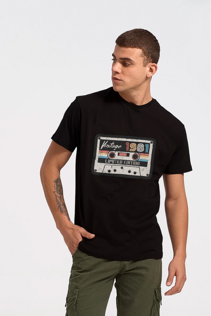 Men's T-shirt TRAX Vintage 45505 Black