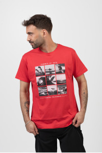 Men's T-shirt TRAX CALIFORNIA RED 45506