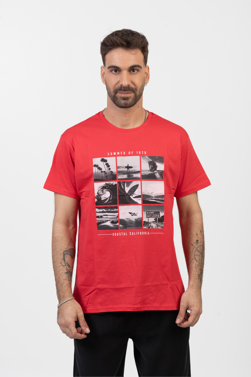 Men's T-shirt TRAX CALIFORNIA RED 45506