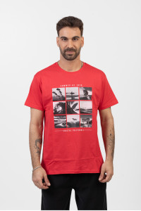Men's T-shirt TRAX CALIFORNIA RED 45506