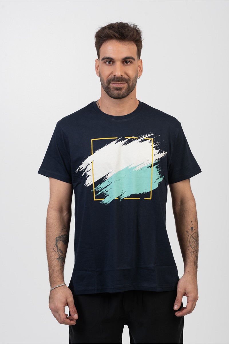 Herren-T-Shirt TRAX COLORS NAVY 45507 Herren-T-Shirt TRAX COLORS NAVY 45507