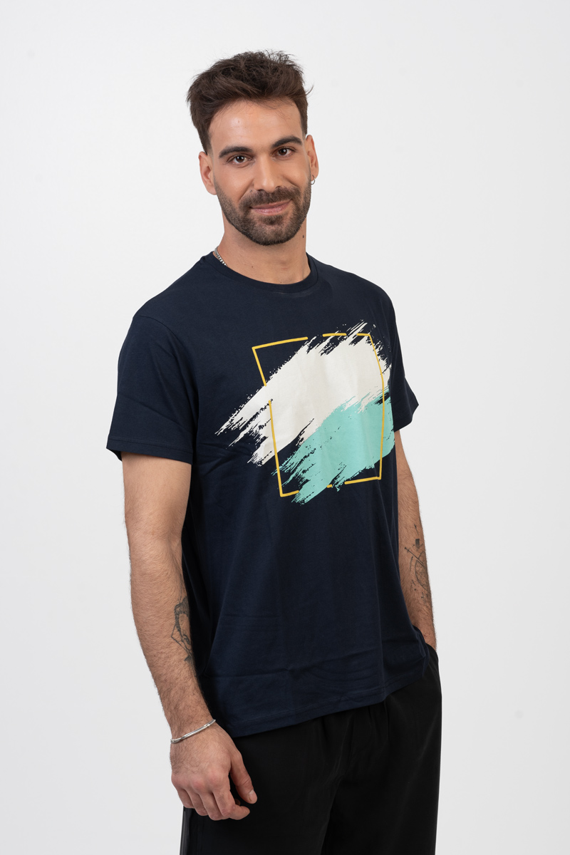 Herren-T-Shirt TRAX COLORS NAVY 45507 Herren-T-Shirt TRAX COLORS NAVY 45507