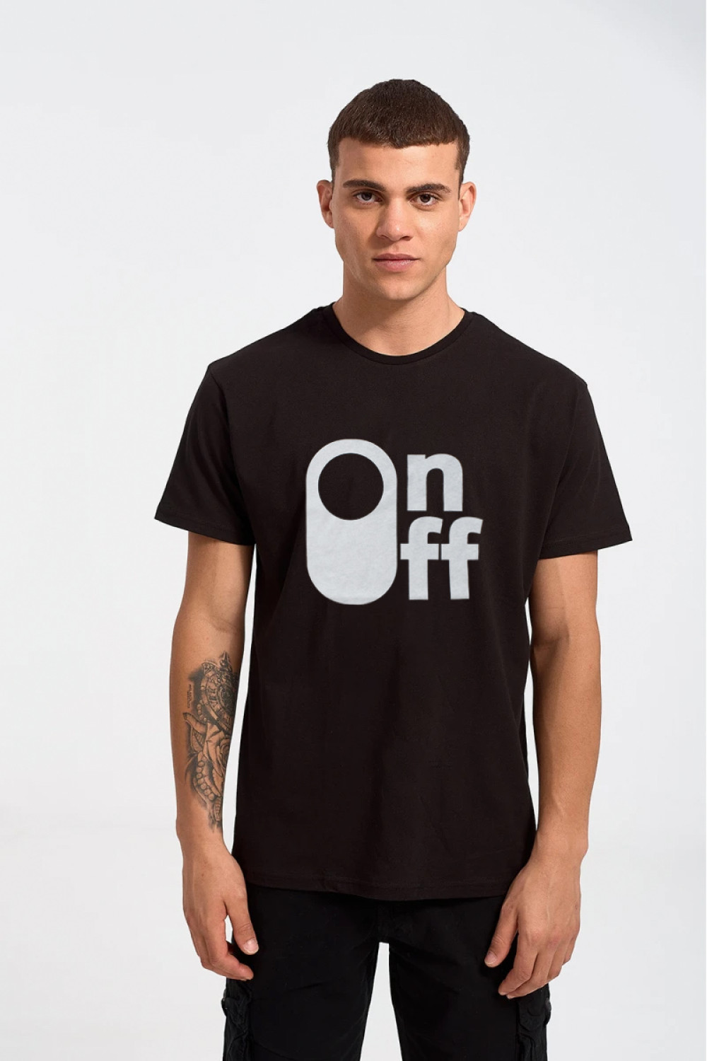 Men's T-shirt TRAX On Off 45509 Black
